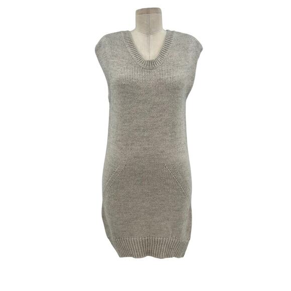 T by Alexander Wang Sweater Vest Tunic Top‎ Dress Alpaca Mohair Gray Size XS - Picture 1 of 10